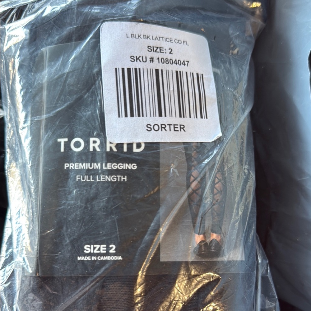 Torrid Black Lattice Leggings